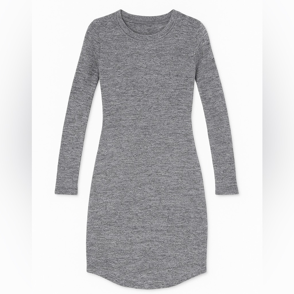 Forever 21 Heather Gray Long Sleeve Dress